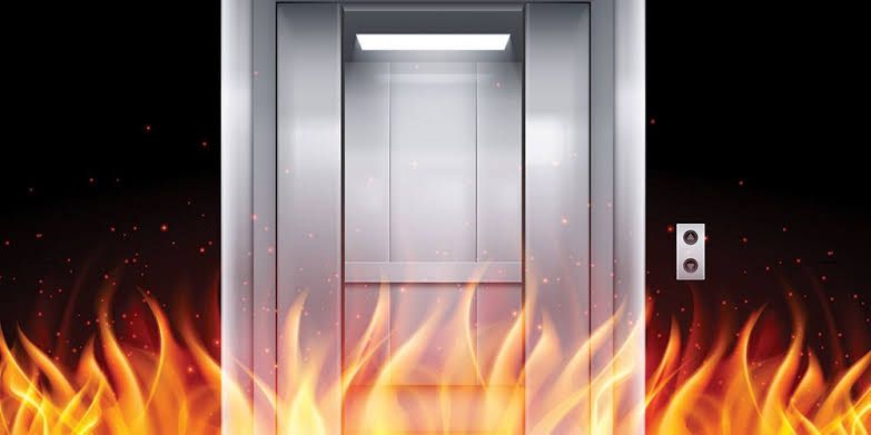 Por que não se deve usar o elevador em caso de incêndio?